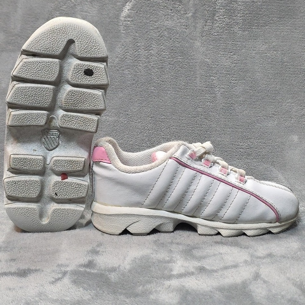 Kswiss White Pink Sneakers Infants US 8.5 - Picture 5 of 7